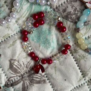 New Set of 6 Various Colorful Seasonal Beaded Bracelets